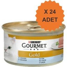 Gourmet Gold Kıyılmış Ton Balıklı Yetişkin Kedi Yaş Maması 85GR x 24 Adet