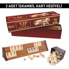 Alpsan Lotus Star Okey Vip Ahşap Okey Takımı Rummy Set Açık Renk
