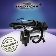 Moton Metal Gövde Araç Hava Kompresörü - Taşınabilir Lastik, Bot, Top Şişirme Pompası 12V 150 Psı