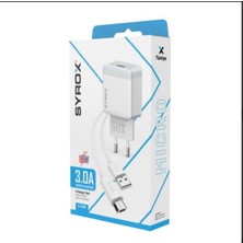 Syrox 18W Hızlı Duvar Şarjı Micro USB Bağlantı ile Uyumlu Yüksek Performanslı Şarj Aleti