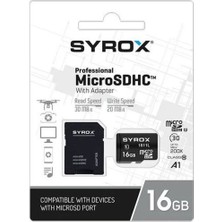Syrox 16GB Sd Kart (Hafıza Kartı)