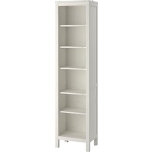 IKEA Modern Beyaz Kitaplık 49X197 cm - Salon Çalışma Odası Kaliteli Dolap - Şık Depolama