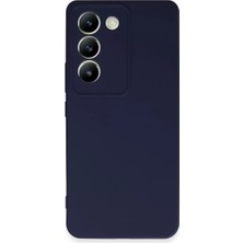 TeknoKapsül Newface Vivo V30 Lite 4g Kılıf First Silikon - Lacivert