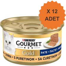 Gourmet Gold Kıyılmış Hindili Yetişkin Kedi Konservesi 85GR x 12 Adet