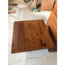 Hobibahçem Kütük Cafe Masası Üstü Tablası 60 x 60 cm