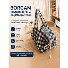Veroksa Çok Amaçlı Borcam Tencere Tepsi Taşıma Çantası | Ayarlanabilir Büzgülü | Katlanabilir Mutfak Taşıma Çantası
