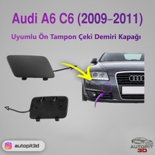 AutoPit 3D Audi A6 C6 (2009–2011) Uyumlu Ön Tampon Çeki Demiri Kapağı