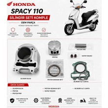 Honda Spacy 110 Silindir Seti Kopmle Piston Seti Silindir Conta Takım Oem Parça