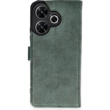 Akıllı Bayi Xiaomi Redmi 13 4g Kılıf Trend S Plus Kapaklı Kılıf - Yeşil Aby