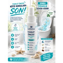 Lavendrose Tuvalet Kokusu - Tuvalet Öncesi ve Sonrası Koku Giderici Ocean Sprey 100 ml