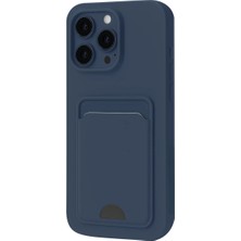 Akıllı Bayi Apple iPhone 16 Plus Kılıf Kelvin Kartvizitli Silikon - Lacivert Aby