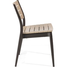 Novussi Regno Sandalye 6'lı Paket (Kahverengi-Cappuccino)