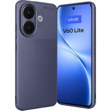 Akıllı Bayi Vivo V60 Lite Auto Focus Karbon Kapak - Lacivert Aby