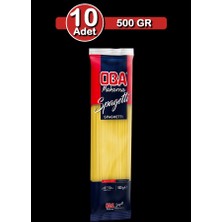 Oba Spagetti Makarna 500 G x 10 Adet | Uzun Süreli Stok Paketi