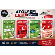 Atölyem 8. Sınıf Fen Bilimleri ve Inkılap Tarihi Başarı Seti – 4’lü Soru Bankası ve Defterim Seti