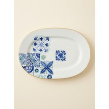 Kütahya Porselen Leonberg Kayık Tabak 1ADET 23X15 cm