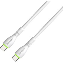 TeknoKapsül Earldom EC-151C Pd 60W Type-C To Type-C 1m Hızlı Şarj Kablosu - Beyaz