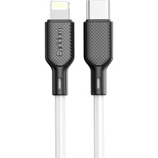 TeknoKapsül Earldom EC-153I 1m 3A Type-C To Lightning Pd Hızlı Şarj Kablosu - Beyaz