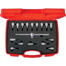TeknoKapsül Izeltaş 1113006017 1/2'' Lokmalı Allen ve Star (Torx®) Uç Takımı 17 Parça