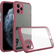TeknoKapsül Newface Apple iPhone 11 Pro Kılıf Miami Şeffaf Silikon - Fuşya