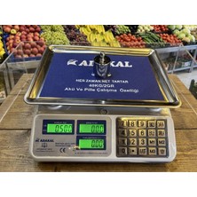 Adakal 40KG Kapasiteli 2g Hassasiyetli Şarjlı-Pilli-Elektrikli Elektronik Terazi