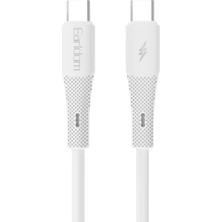 TeknoKapsül Earldom EC-185CC 1m 60W Type-C To Type-C Hızlı Şarj Kablosu - Beyaz