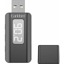 TeknoKapsül Earldom BR17 Bt 5.3 Sd Kart ve Aux Çıkışlı Arama Destekli Dijital Ekranlı 2in1 USB Fm Transmitter - Siyah