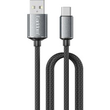 TeknoKapsül Earldom EC-200C 2m 3A USB To Type-C Hızlı Şarj Kablosu - Siyah