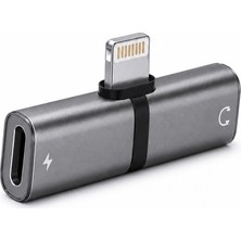 Ikili Şarj ve Kulaklık Çoklayıcı Aparat iPhone – Aynı Anda Hızlı Şarj ve Müzik Dinleme Desteği