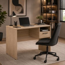 Stratecht Çekmeceli Çalışma Masası Florida Meşe Hem Ev ,hem Ofis Kullanımı Için Uygundur