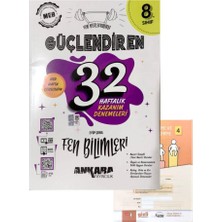 Ankara Yayıncılık 8.sınıf Güçlendiren 32 Hafta Fen Bilimleri Deneme+Gizli Yayınları Lgs Deneme