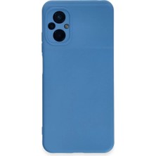 Küçük Hazine Xiaomi Poco M5 Kılıf Nano Içi Kadife Silikon - Mavi