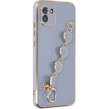Küçük Hazine Samsung Galaxy A03 Kılıf Esila Silikon - Gri