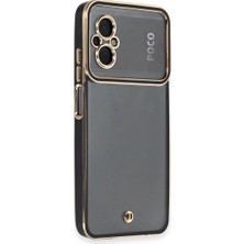 Küçük Hazine Xiaomi Poco M5 Kılıf Liva Lens Silikon - Siyah