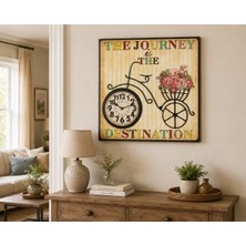 Müjde Concept Bomonti Duvar Saati – 50 x 50 cm Eskitme Dekoratif Duvar Saati