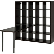 IKEA Modern Siyah Kitaplık  cm - Salon Çalışma Odası Kaliteli Dolap - Şık Depolama
