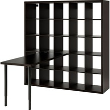 IKEA Modern Siyah Kitaplık  cm - Salon Çalışma Odası Kaliteli Dolap - Şık Depolama