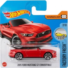 Hot Wheels - 2015 Ford Mustang Gt Convertible - 2017 - Kırmızı - DTW81 (1/64)