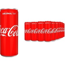 Coca-Cola 250 ml Kutu 24’lü Paket Ferahlatıcı Lezzet İçeren İçecek
