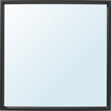 IKEA Modern Siyah Duvar Aynası 65X65 cm - Duvar/salon Dekoratif Ayna - Şık Modern Tasarım