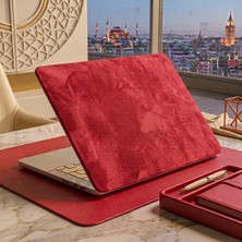 Halfart Kendinden Yapışkanlı Alcantara Laptop Kaplama 48X30 cm Süet Doku Arka Kapak Çizilme Önleyici Koruyucu Skin