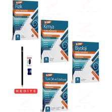 9.sınıf Fizik-Kimya-Biyoloji-Türk Dili ve Edebiyatı Soru Bankası 4 Kitap Set Kalem Seti Hediyeli