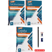 9.sınıf Türk Dili ve Edebiyatı-Tarih-Coğrafya Soru Bankası Sözel Set 3 Kitap Set Kalem Seti Hediyeli