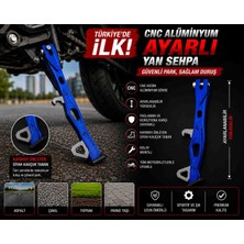 Vogs Yan Ayak Yan Sehpa Dayanıklı Cnc Kesim Alüminyum Gövde Mavi