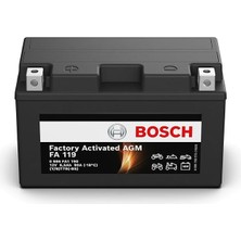 Bosch 12 V 6,5 Ah Agm Akü FA119 M6008 YT7B-BS
