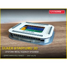 Kadıköy Büyüsü ve Atatürk Imzası Masanda! 🟡🔵 3D Fenerbahçe Şükrü Saracoğlu Stadyum Maketi