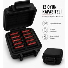 Tofu Switch 1 & 2 Uyumlu 12 Oyun Kapasiteli Klipsli Taşıma Kutusu