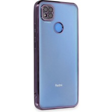 HemenGo Xiaomi Redmi 9c Kılıf Razer Lensli Silikon - Mor