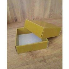 Rass 12*12*4cm 20ADET E-Ticaret Hediye Kutusu Hardal Sarısı