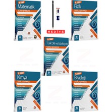 9.sınıf Matematik-Fizik-Kimya-Biyoloji-Türk Dili ve Edebiyatı Soru Bankası 5 Kitap Set Kalem Seti Hediyeli
